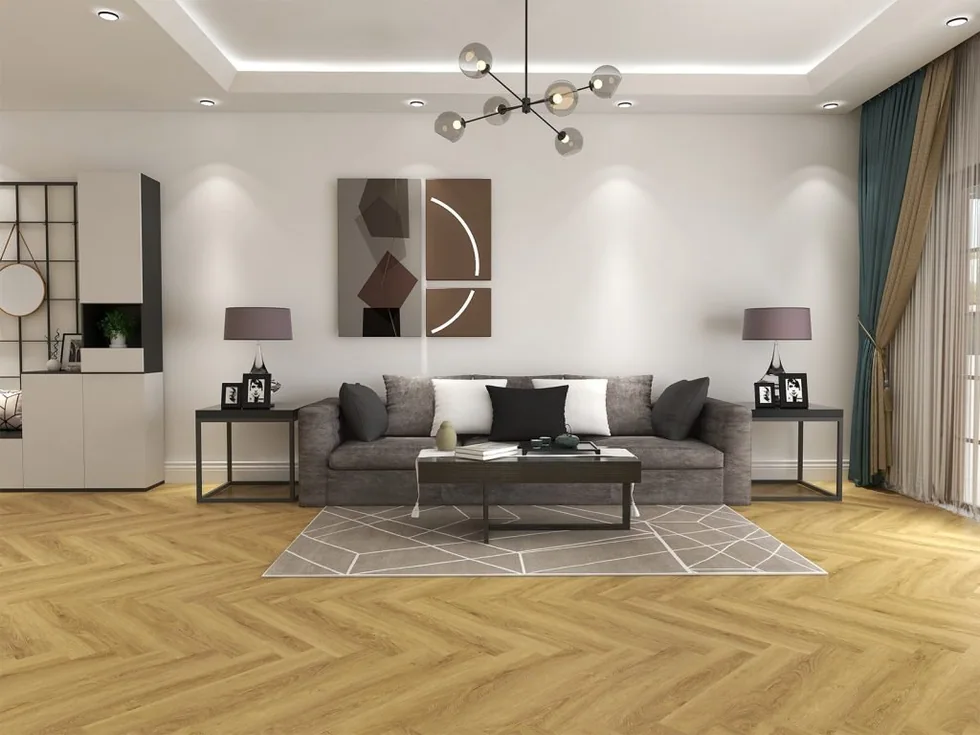 2G Click Herringbone SPC Vinyl Flooring – CAT-1581 design photograph from the Superior Floor product catalog