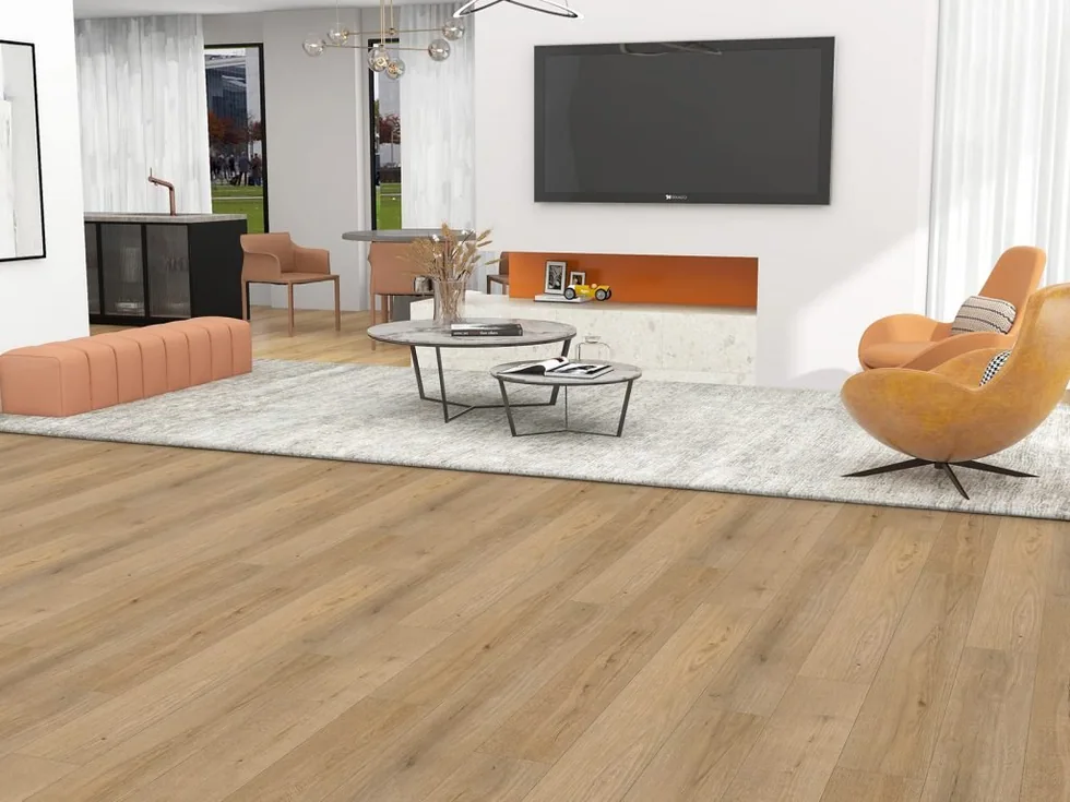 SPC Rigid Core Click Vinyl Flooring – SUNSET design photograph from the Superior Floor product catalog