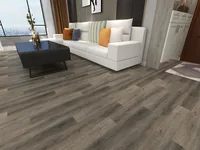 SP0014 glue down vinyl floor in a grey-brown oak finish