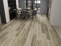 Glue down 2mm 3mm luxury plank in a warm amber oak finish